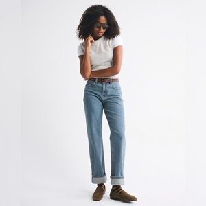 Abercrombie & Fitch The 90s Relaxed Jean High Rise Curve Love, size 28